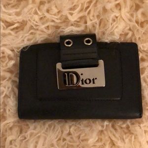 Dior key case leather Authentic